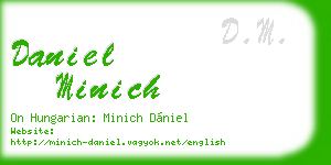 daniel minich business card