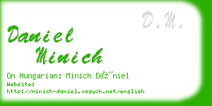 daniel minich business card